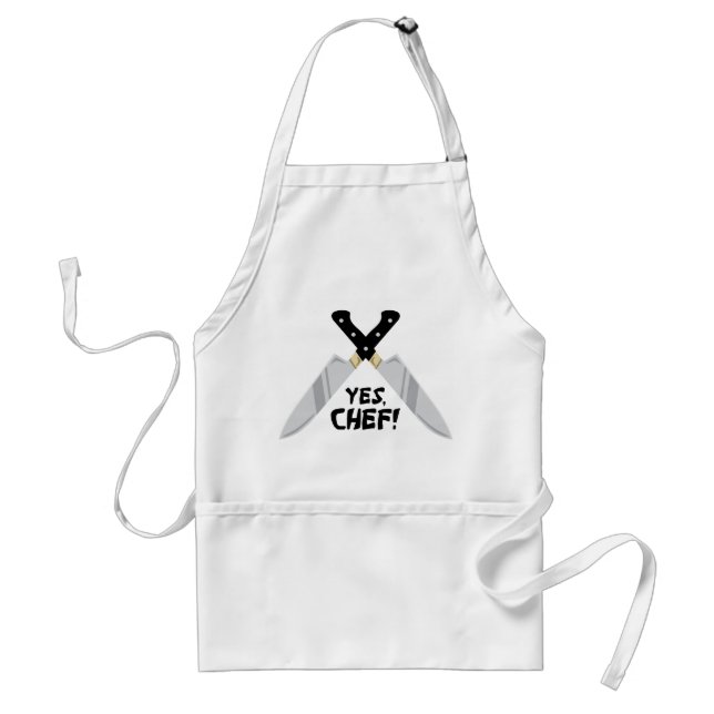 Yes Chef Adult Apron (Front)