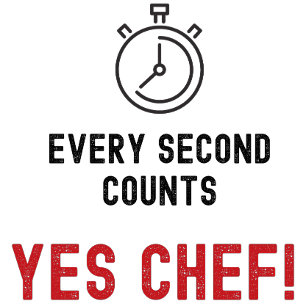 Yes Chef Every second counts Apron
