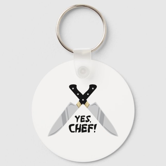 Yes Chef Keychain (Front)