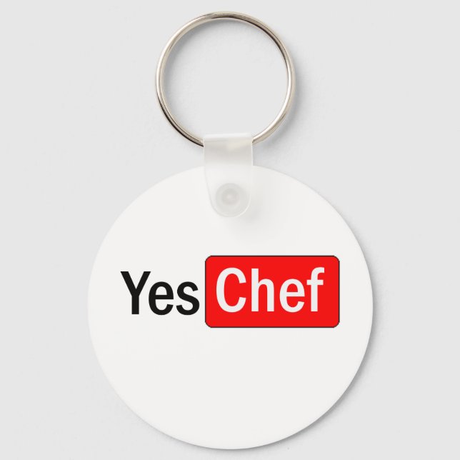 Yes Chef Keychain (Front)