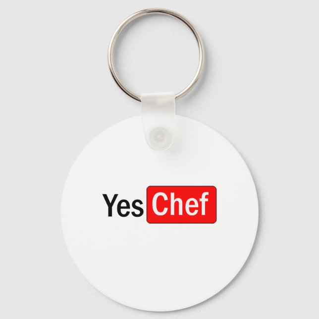 Yes Chef Keychain (Front)