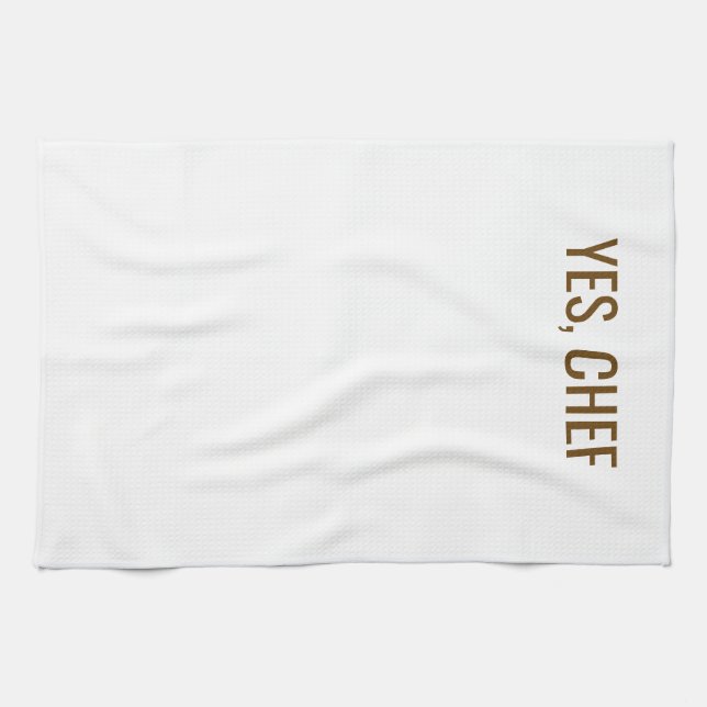YES, CHEF KITCHEN TOWEL (Horizontal)