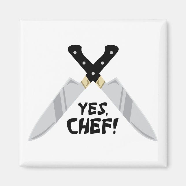 Yes Chef Magnet (Front)