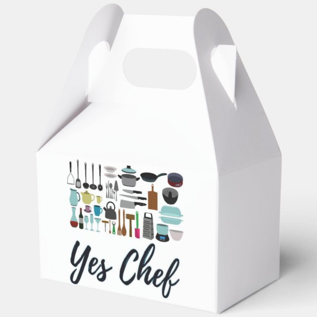 Yes Chef Takeaway Gift Favor Box (Front)