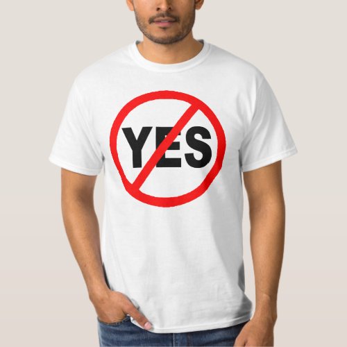 Yes Circle Slash T_Shirt