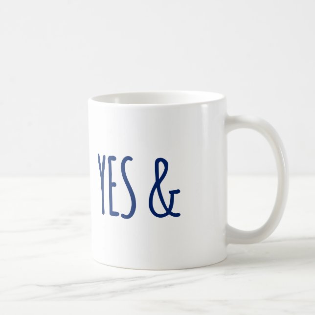 Yes & | Coffee Mug | Blue (Right)