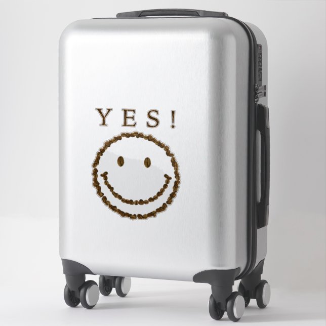 Yes Coffee! Sticker (Suitcase)