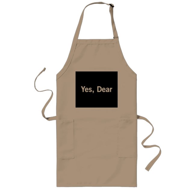 Yes, Dear Long Apron (Front)