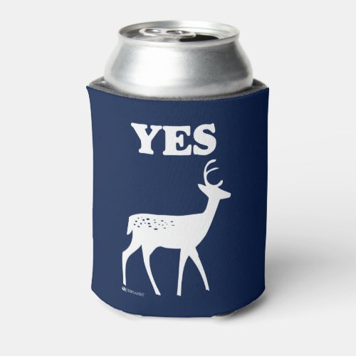 YES DEER FUNNY COOLIE CAN COOLER