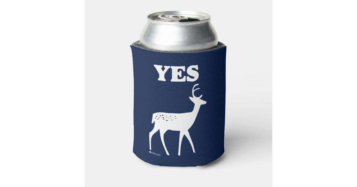 Buffalo Plaid Can Cooler, Deer Camp Beer Can Coozie