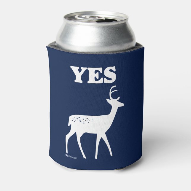 YES DEER FUNNY COOLIE CAN COOLER (Can Back)