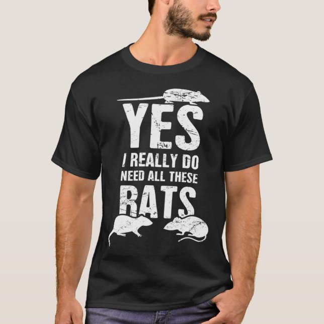 Yes   Fancy Rat Pet Rat T-Shirt (Front)