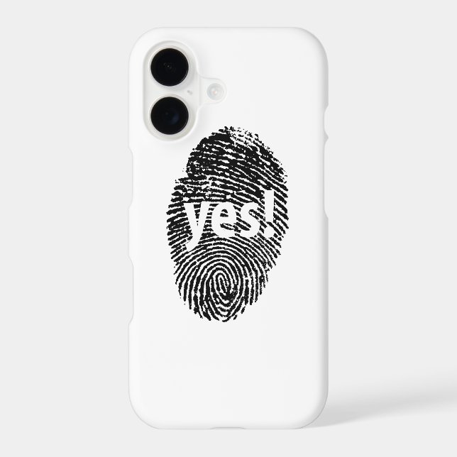 Yes: finger print Case-Mate iPhone case (Back)