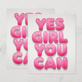 Yes girl you can cheet (Front/Back)