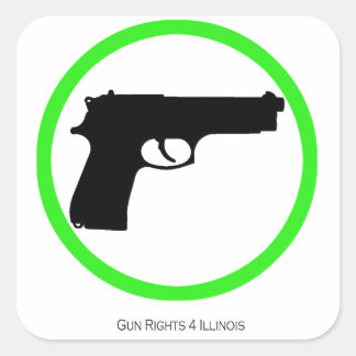 Yes Guns! 3" Guns Welcome Sticker. Square Sticker