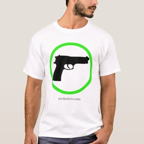 Yes Guns Basic T Shirt by GunRights4Illinois