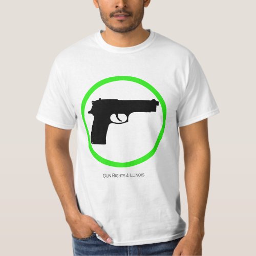 Yes Guns T Shirt by GunRights4Illinois