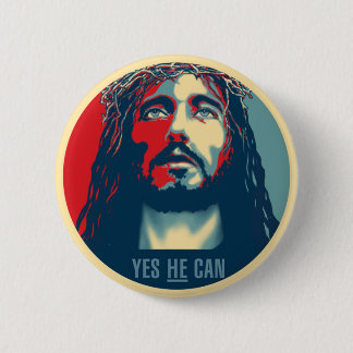 Yes HE Can - Button Round - 1.25" - 6"