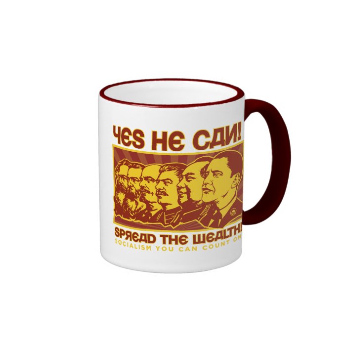 Yes He Can Comrade Obama Spoof Mugs