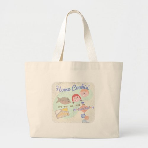 Yes Home Cookin Large Tote Bag