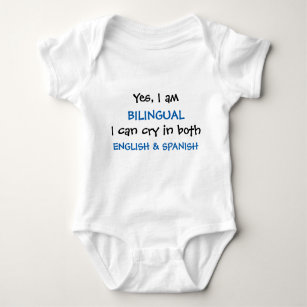 Yes I am Bilingual Funny Baby Bodysuit