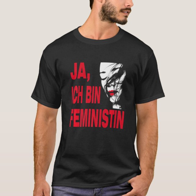 Yes, I am feminist, for engaged men and women Prem T-Shirt (Front)