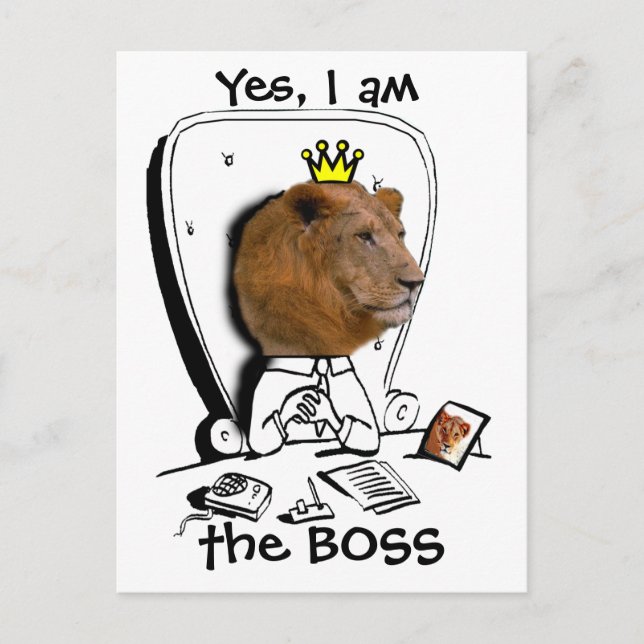 Yes, I am the BOSS Postcard (Front)