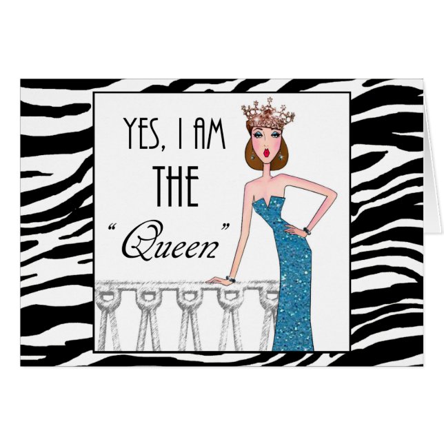 Yes, I am THE "Queen" Cards (Front Horizontal)
