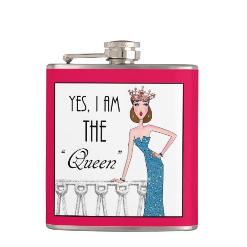 Yes I am THE Queen Hip Flask