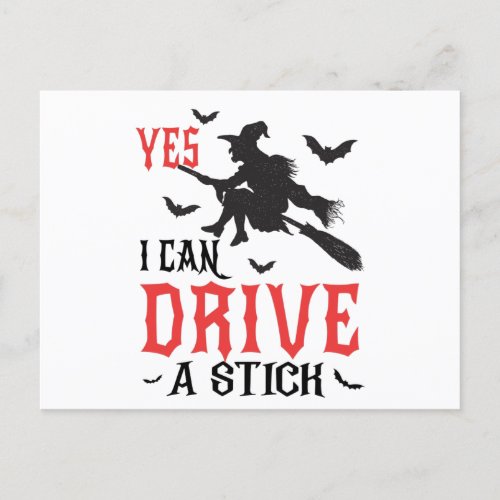 Yes I can drive a stick Postcard