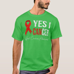 yes I cancer distressed world blood cancer awarene T-Shirt