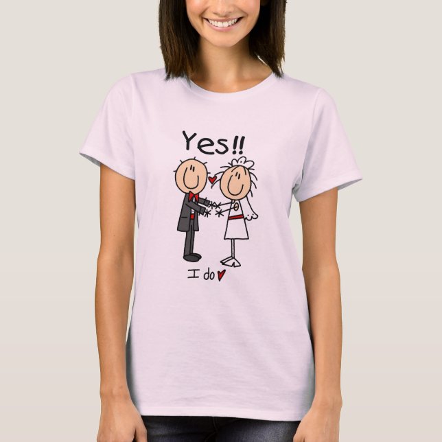 YES I Do Bride and Groom T-shirts and Gifts (Front)