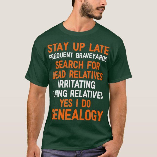 Yes I Do Genealogy Genealogist Apparel Premium T-Shirt (Front)