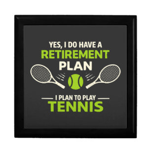 Yes I Do Have A Retirement Plan Tennis Gift Box