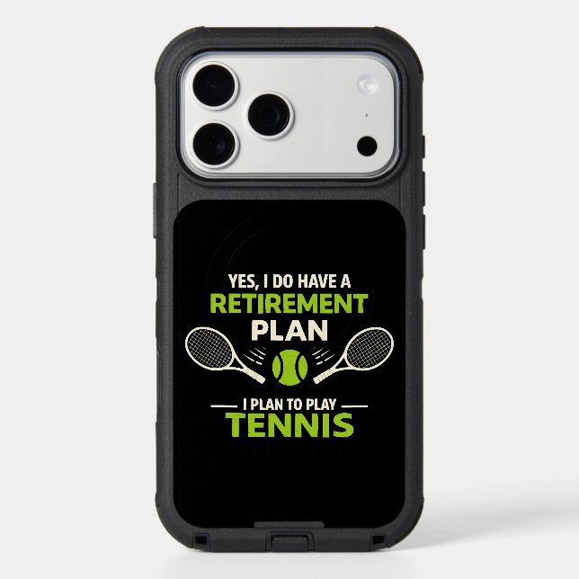 Yes I Do Have A Retirement Plan Tennis Otterbox iPhone Case (Back)