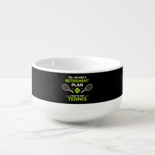 Yes I Do Have A Retirement Plan Tennis Soup Mug