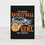 Yes I Do Play Sketll Like A Girl Try To Keep Up Wo Card