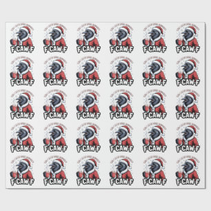 Yes I Have Been Naughty F-Caw-F Funny Christmas Wrapping Paper