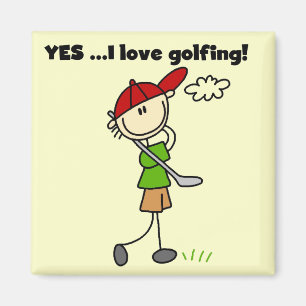 YES I Love Golf Tshirts and Gifts Magnet