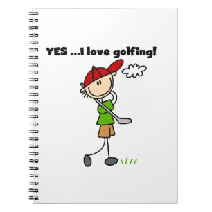 Yes I Love Golfing Notebook