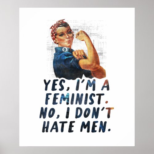 Yes Im a feminist _ Feminist quote Poster