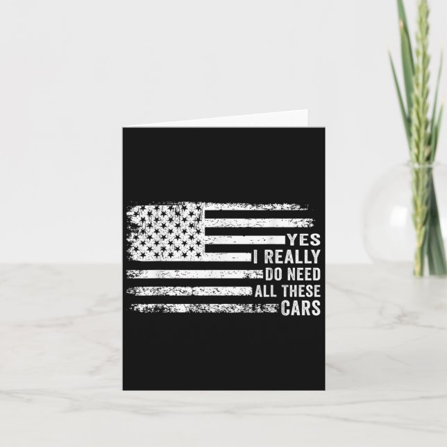 Yes I Really Do Need All These Funny Garage Mechan Card (Front)