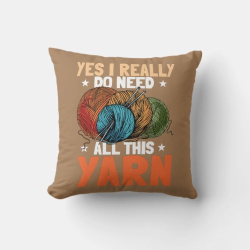 Yes i really do need all this yarn crochet throw pillow