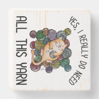 Life's Too Short For Cheap Yarn Plaque, Zazzle