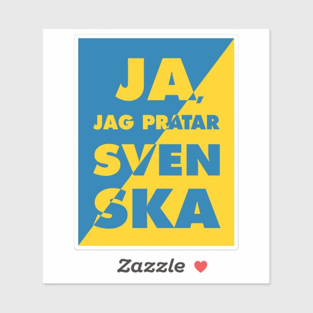 Yes I Speak Swedish Sticker (Sheet)