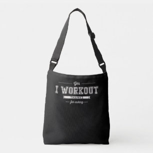 Yes I Workout Thanks For Asking Motivation Crossbody Bag
