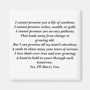 Yes,I'll Marry you Magnet