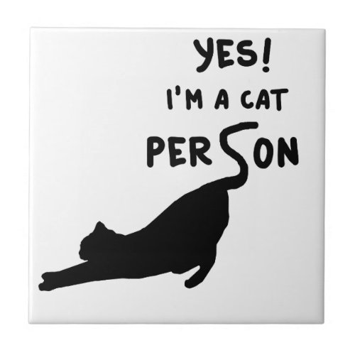 Yes Im a cat person Tile