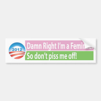 Yes I'm a Feminazi! Bumper Sticker