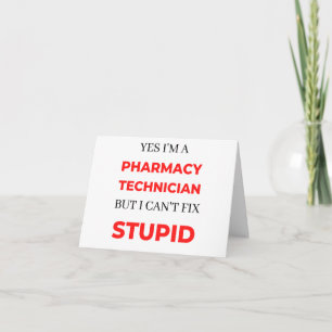 Yes I'm A Pharmacy Technician But I Can't Fix 2 Card